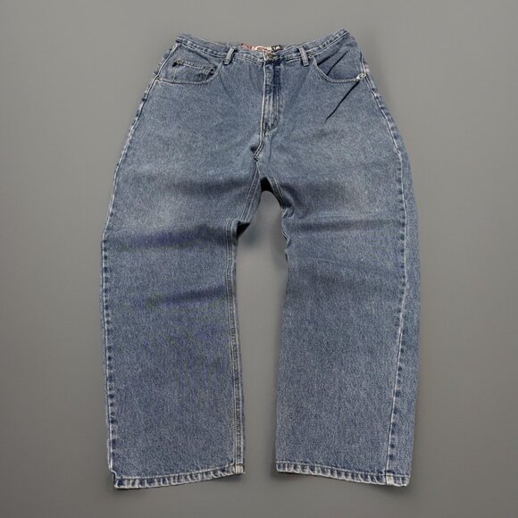 VTG Bugle Boy Loose Jeans Mens 38x32 (34 x 30.5) Y2K Baggy Skate 7M Millenium - Picture 1 of 16